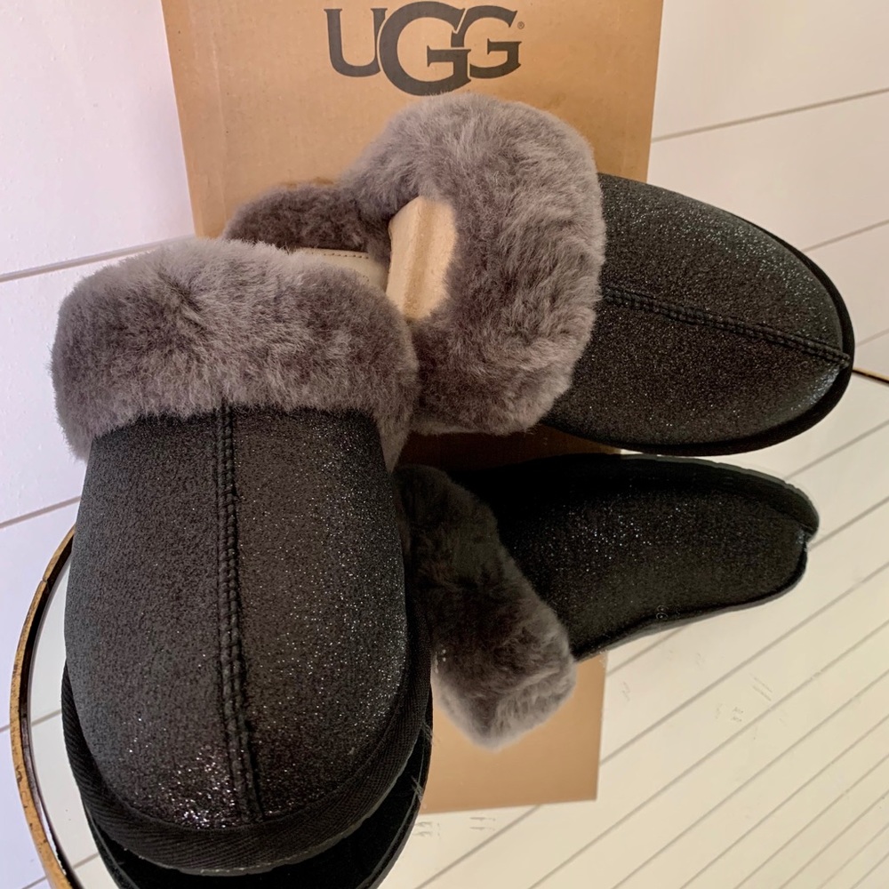 UGG Scuffette II Black Sparkle